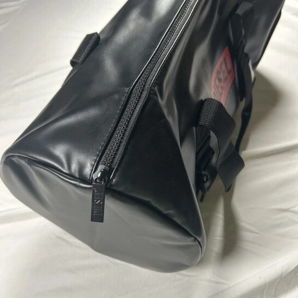 New Diesel Fragrances Bag Faux New Recycled Leather Duffle Gym Travel 18